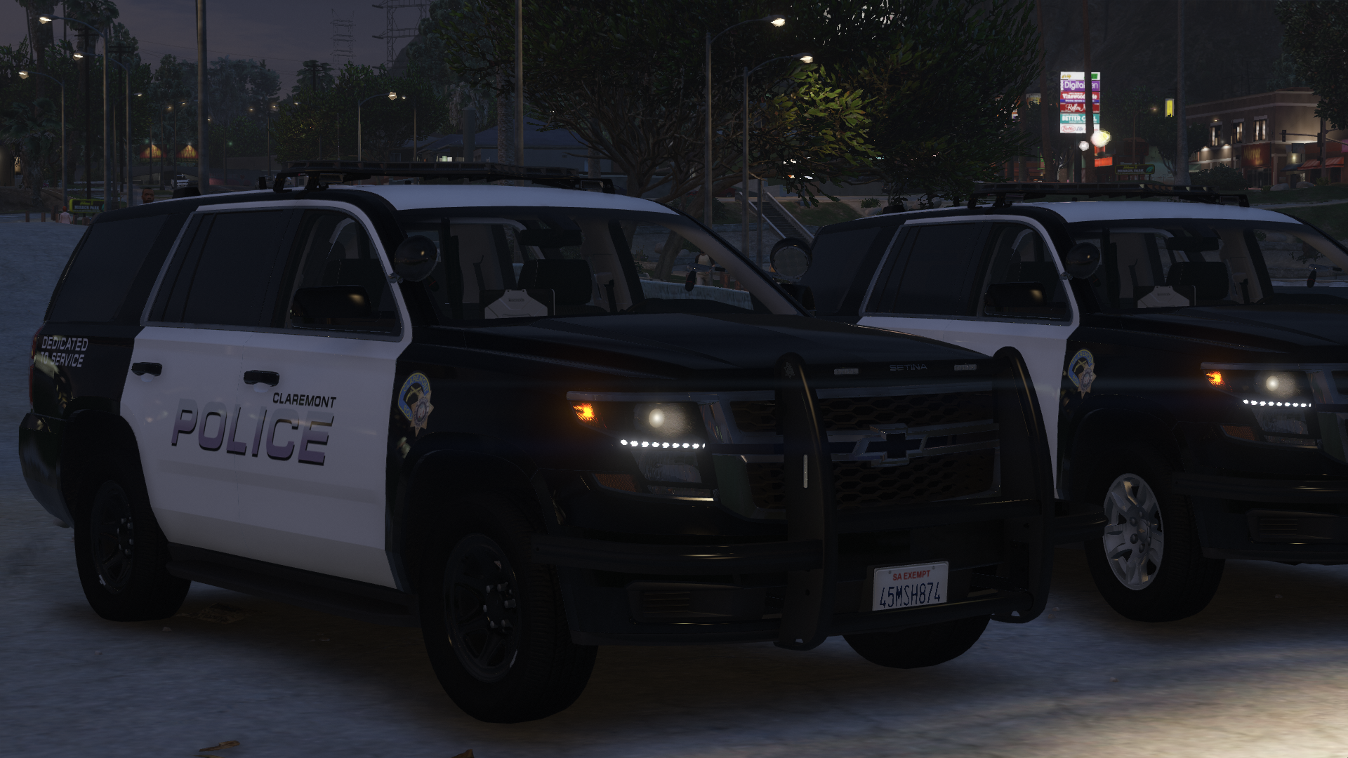 Claremont Police Department Tahoes