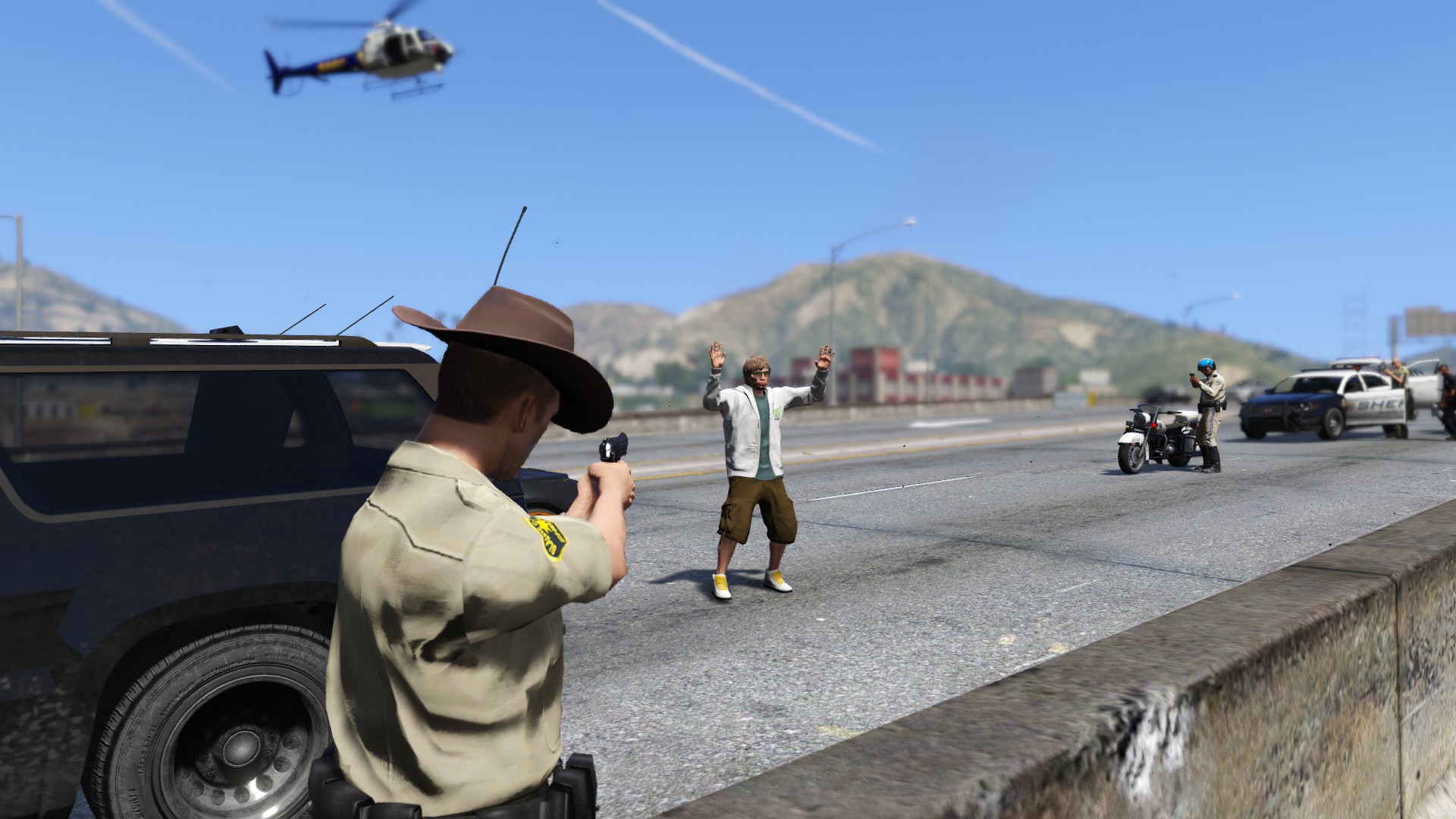 Pursuit through LS and Blaine County