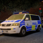 Volkswagen T5 Multivan 2009 Swedish Police | Front