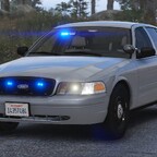 Unmarked CVPI - Blue lights